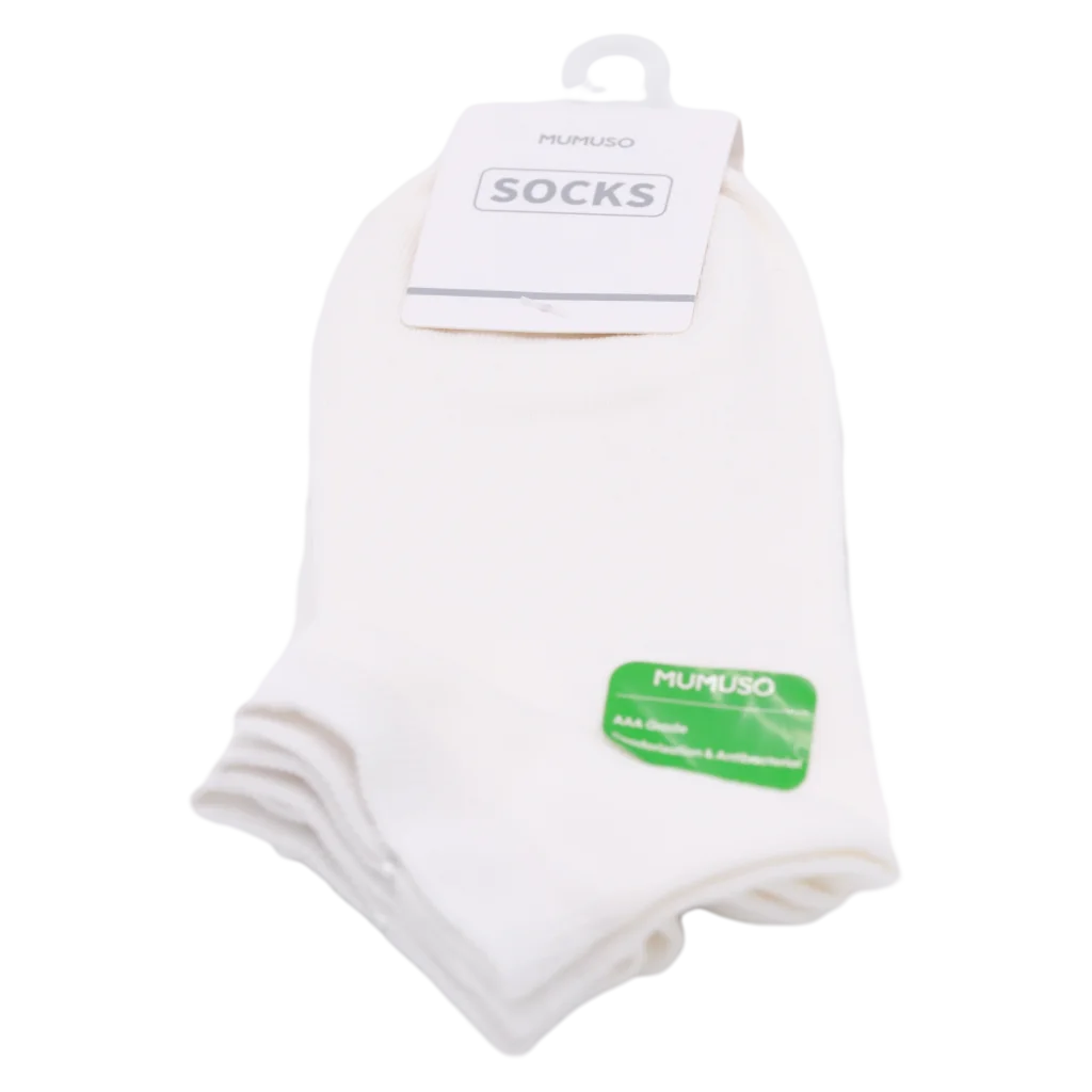 Sneakersocken Damen atmungsaktiv antibakteriell Baumwollmix (Weiß)