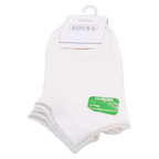 Sneakersocken Damen atmungsaktiv antibakteriell Baumwollmix (Weiß)