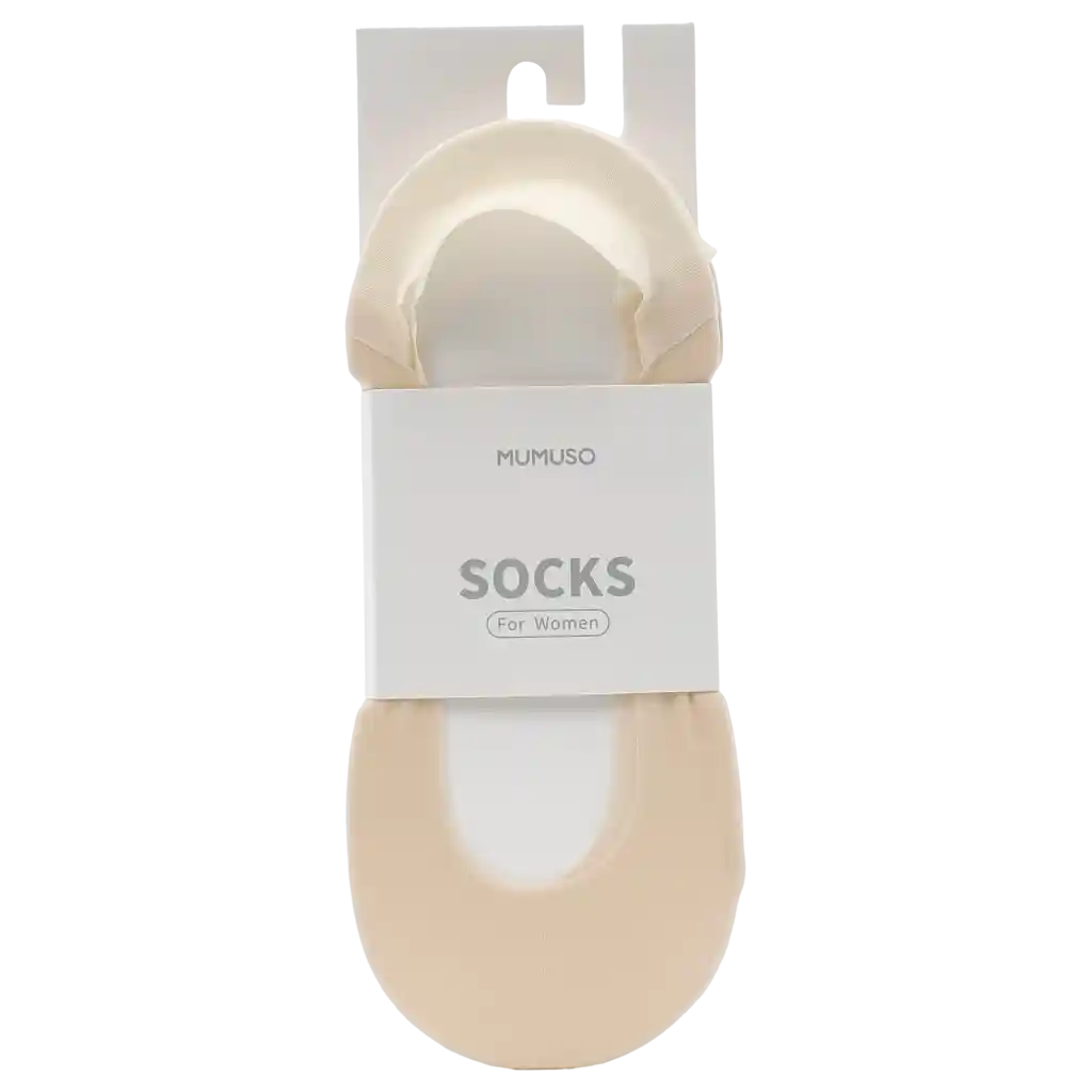 Füßlinge aus Polyamid und Baumwolle für Damen (Beige)