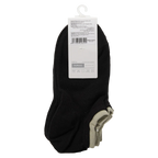 3er-Pack Sneakersocken Herren Baumwolle mit farbigem Bündchen (Schwarz/Grün)