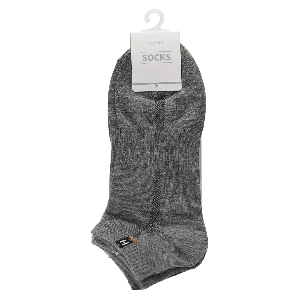 3er-Pack Sneakersocken Herren Baumwollmischung (Grau)