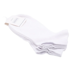Sneakersocken Herren aus Baumwollmischung, niedrig geschnitten (Weiß)