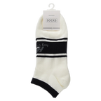 Sneakersocken Herren aus Baumwollmischung (Weiß/Dunkelblau)