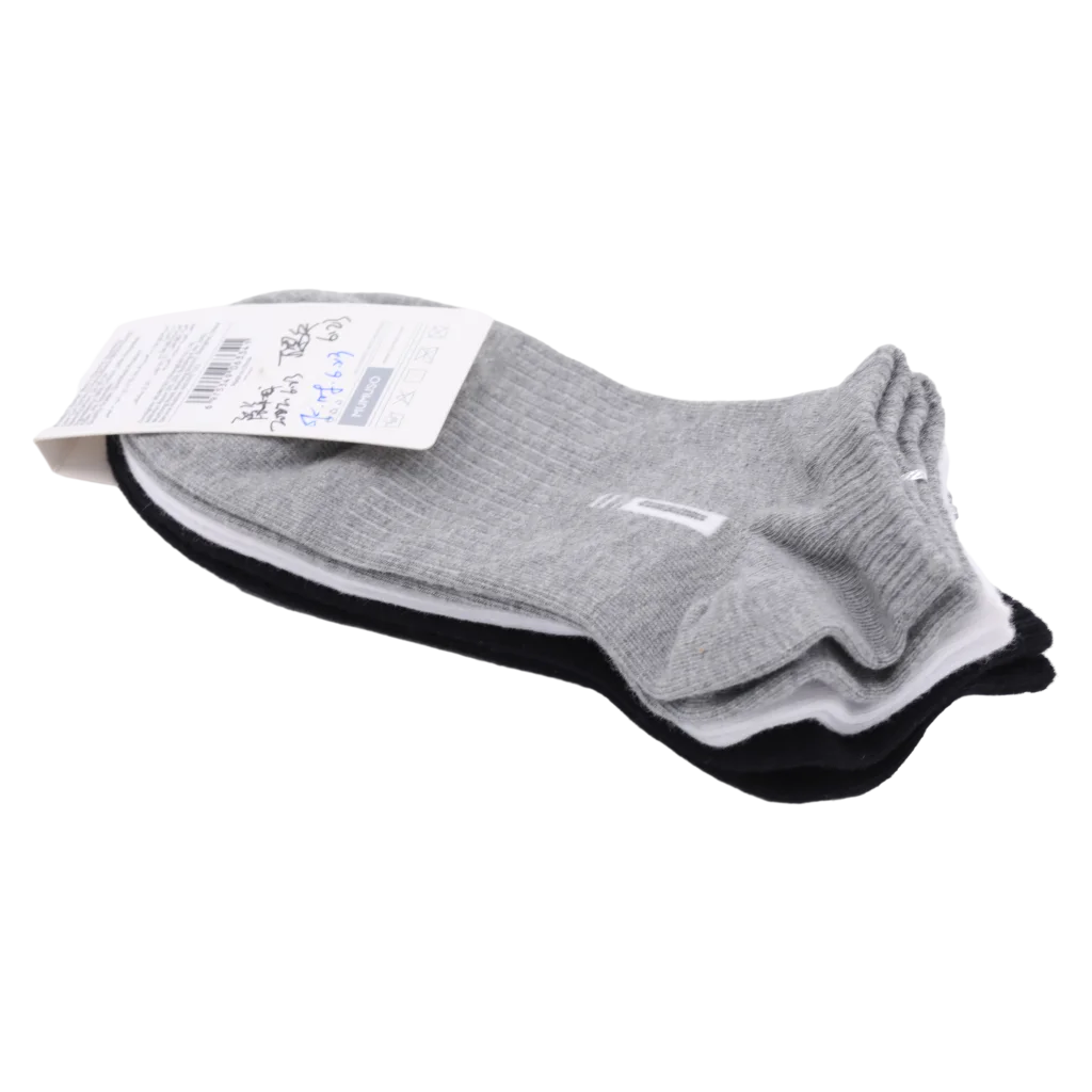3er-Pack Sneakersocken Herren Low-cut (Schwarz/Grau/Weiß)