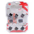 8er-Pack Spielzeug-Sportwagen aus Kunststoff mit Ziehmechanismus (Rot/Blau/Grün/Orange/Gelb/Schwarz)