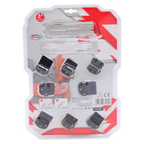 8er-Pack Spielzeug-Sportwagen aus Kunststoff mit Ziehmechanismus (Rot/Blau/Grün/Orange/Gelb/Schwarz)