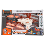 Spielzeugpistole mit Soft Darts aus ABS (Schwarz/Weiß) für Kinder ab 6 Jahren