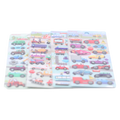 Sticker-Set aus PVC, Schaumstoff und Papier mit Fahrzeug-Design (Mehrfarbig)