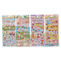 Stickerbogen Puffy Sticker mit Weihnachtsmann-Print für Weihnachten (Mehrfarbig)