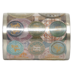 Stickerrolle mit verschiedenen Prints, Mehrfarbig