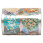 Stickerrolle mit verschiedenen Prints, Mehrfarbig