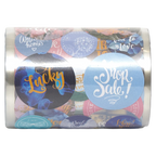 Stickerrolle mit verschiedenen Prints, Mehrfarbig