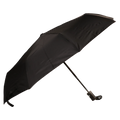 Taschenschirm mit Automatik-Funktion für Regen und Sonne (Schwarz)