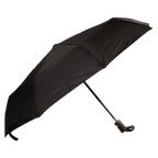 Taschenschirm mit Automatik-Funktion für Regen und Sonne (Schwarz)