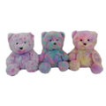 Plüschbär Kuscheltier Tie-Dye-Design, 40 cm (Mehrfarbig)