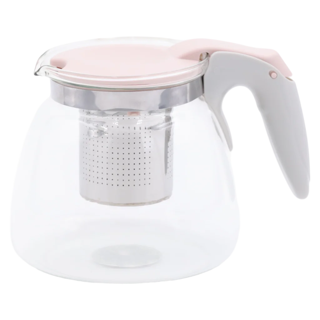 Teekanne aus Glas mit Edelstahl-Infuser, 900 ml (Creamy Apricot)