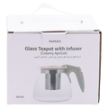 Teekanne aus Glas mit Edelstahl-Infuser, 900 ml (Creamy Apricot)
