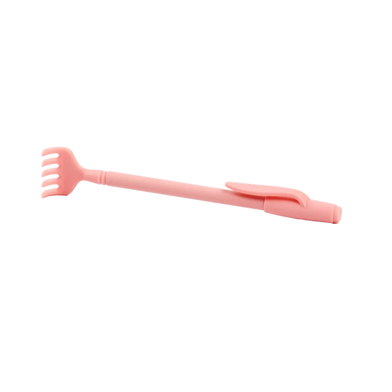 Teleskop-Rückenkratzer ausziehbar für Erwachsene (Rosa/Grün)