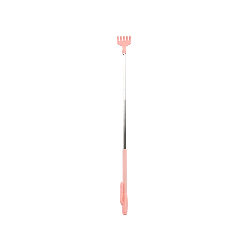 Teleskop-Rückenkratzer ausziehbar für Erwachsene (Rosa/Grün)