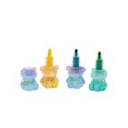3-teiliges Textmarker-Set mit Bären-Design (Blau/Rosa/Grün)