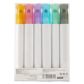 6er-Set Textmarker Schreibwaren, Mehrfarbig (Gelb/Rosa/Lila/Hellblau/Grün/Grau)