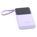 Tragbare Powerbank mit integrierten Kabeln, 10.000 mAh (Lila)