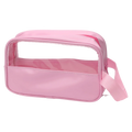 Transparente Kosmetiktasche aus PVC, Kollektion Cherry Blossom (Rosa)