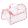 Transparente Kulturtasche mit großem Fassungsvermögen (Rosa)