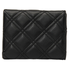 Tri-Fold Geldbörse mit Rauten-Design für Damen (Schwarz)