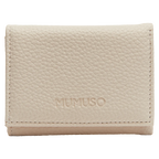 Tri-Fold Portemonnaie mit Lychee-Design (Beige)