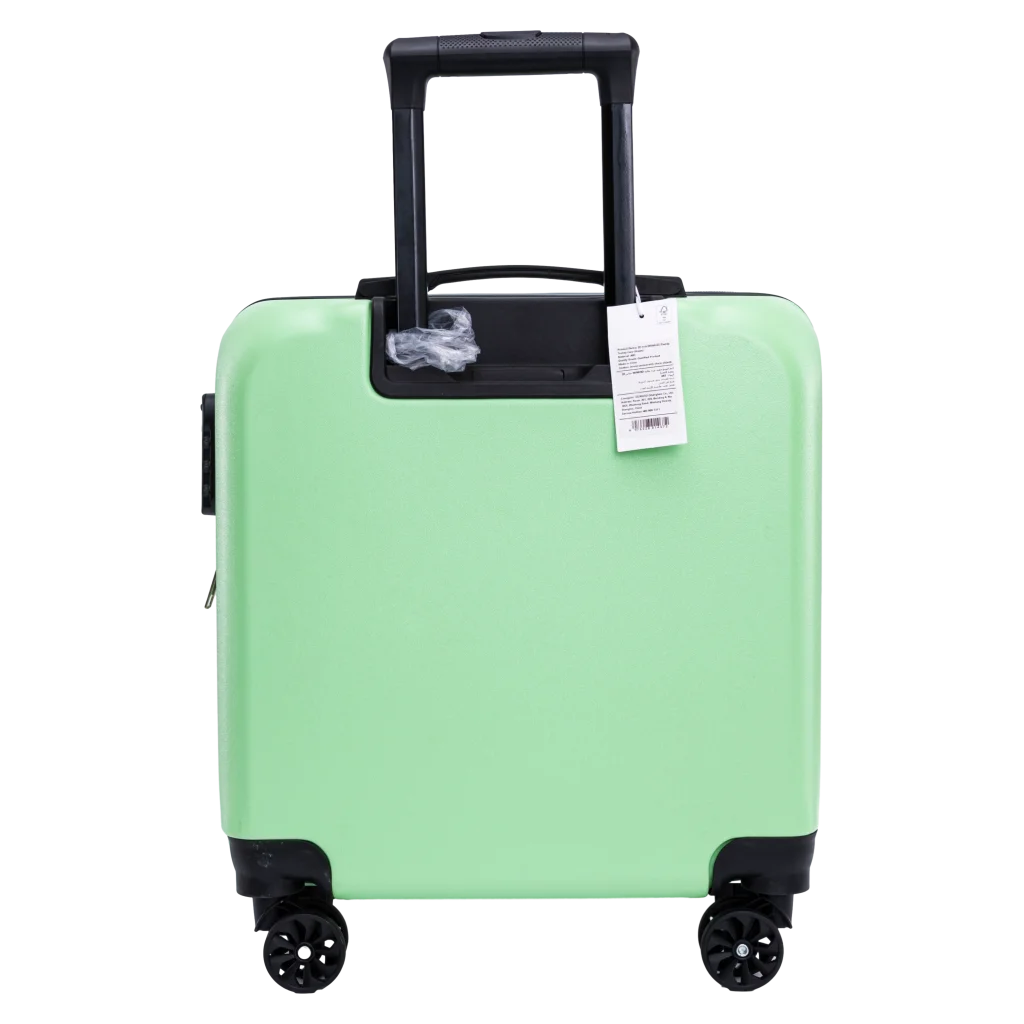 Trolleykoffer 18-Zoll mit Family-Design für Kinder (Grün)