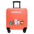 Trolleykoffer 18 Zoll mit Mumuso Family-Design (Rosa)