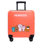 Trolleykoffer 18 Zoll mit Mumuso Family-Design (Rosa)