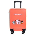 Trolleykoffer 20 Zoll mit Family-Design, leicht und robust (Pink)