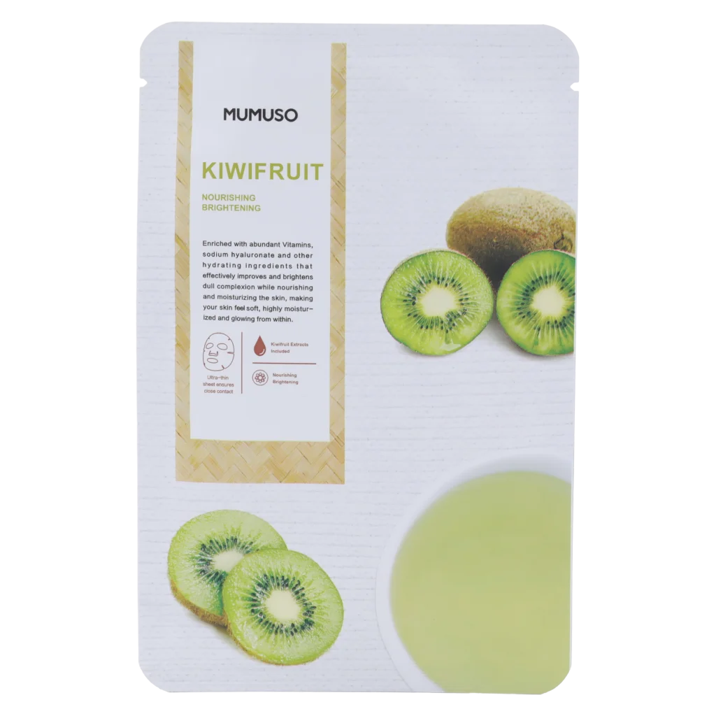 Tuchmaske mit Kiwi-Extrakt, feuchtigkeitsspendend, 36,1 g (Weiß/Grün)