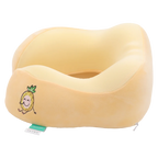U-förmiges Memory-Foam-Nackenkissen mit Ananas-Design (Gelb)