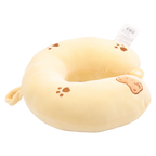 U-förmiges Nackenkissen mit Bärchen-Design (Gelb), 320 g