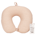 U-förmiges Nackenkissen, tragbar, mit Streifen-Design (Khaki/Weiß)