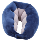 U-förmiges Partikel-Nackenkissen für Erwachsene (Blau)