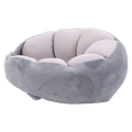 U-förmiges Partikel-Nackenkissen, ergonomisch geformt (Grau)