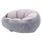 U-förmiges Partikel-Nackenkissen, ergonomisch geformt (Grau)