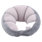 U-förmiges Partikel-Nackenkissen, ergonomisch geformt (Grau)
