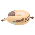 U-förmiges Partikel-Nackenkissen mit Giraffen-Design (Beige/Braun)