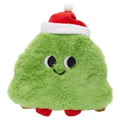 Umhängetasche Plüsch mit Weihnachtsbaum-Design, Kinder (Grün/Rot)