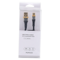 USB-C-Kabel aus TPE mit transparenter Hülle, 1 m (Schwarz)
