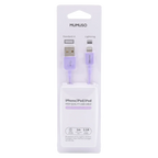 USB-Ladekabel für iPhone/iPad/iPod, 1 m aus TPE (Lila)