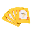 Vitamin C Gesichtsmaske, feuchtigkeitsspendend, für strahlende Haut (Gelb)