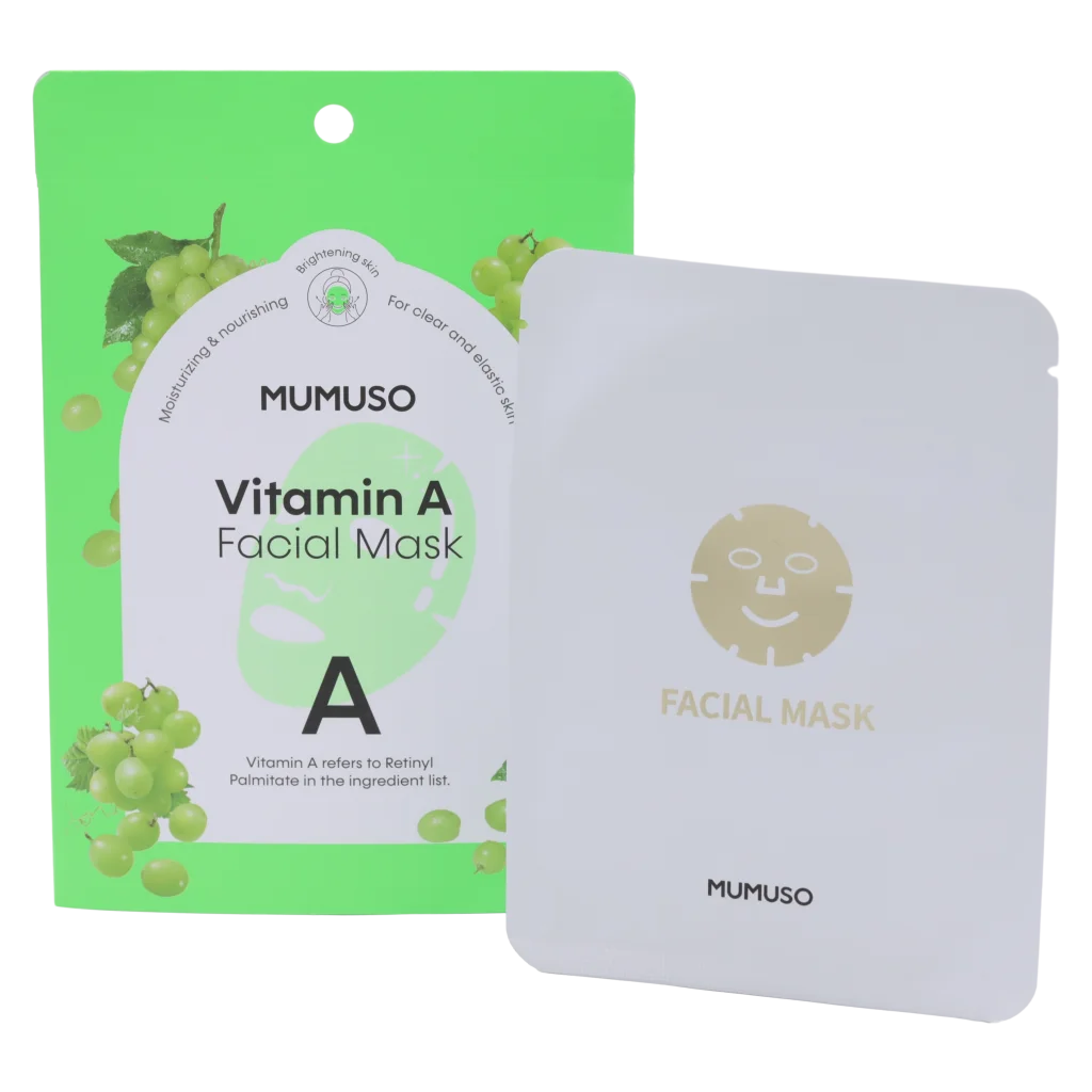 Vitamin A Tuchmaske für das Gesicht, pflegend und feuchtigkeitsspendend