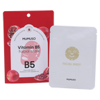 Vitamin B5 Tuchmaske für das Gesicht, Feuchtigkeitspflege (Weiß/Rot)