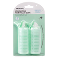 2-teiliges Volumen-Haarroller-Clip-Set für Lockenstyling (Grün)